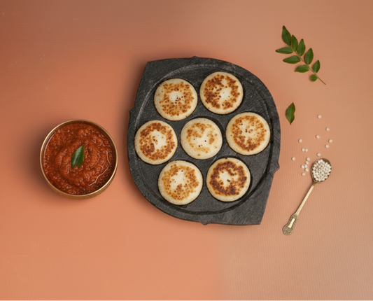 Soapstone Paniyaram Pan - 7 Pit