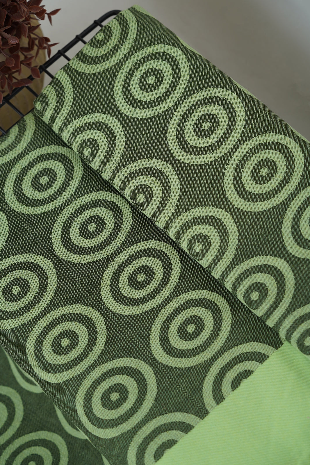Green Aura Lovely Chennimalai Bedsheet