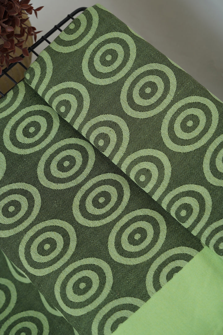 Green Aura Lovely Chennimalai Bedsheet