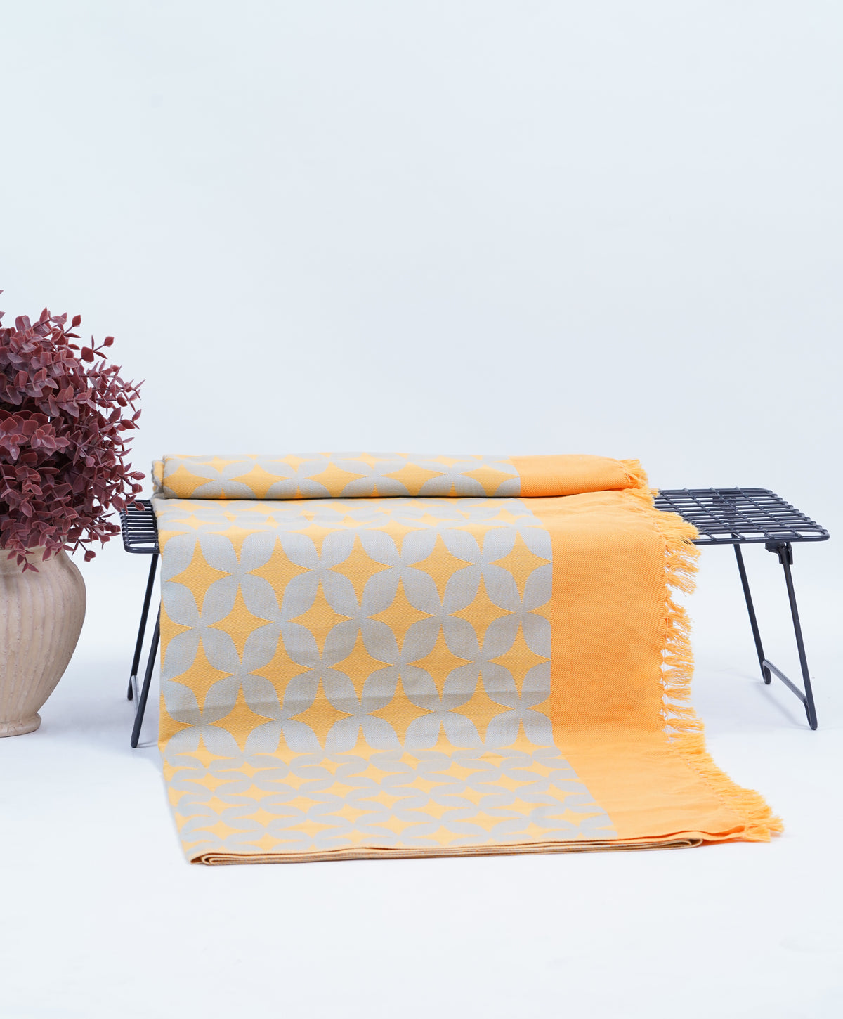 Grey Petal Lovely Chennimalai Bedsheet