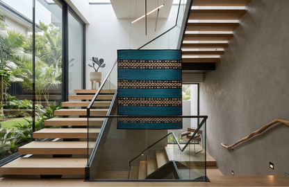 Ilavenil Pattamadai Pai with Modern staircase and glass railings