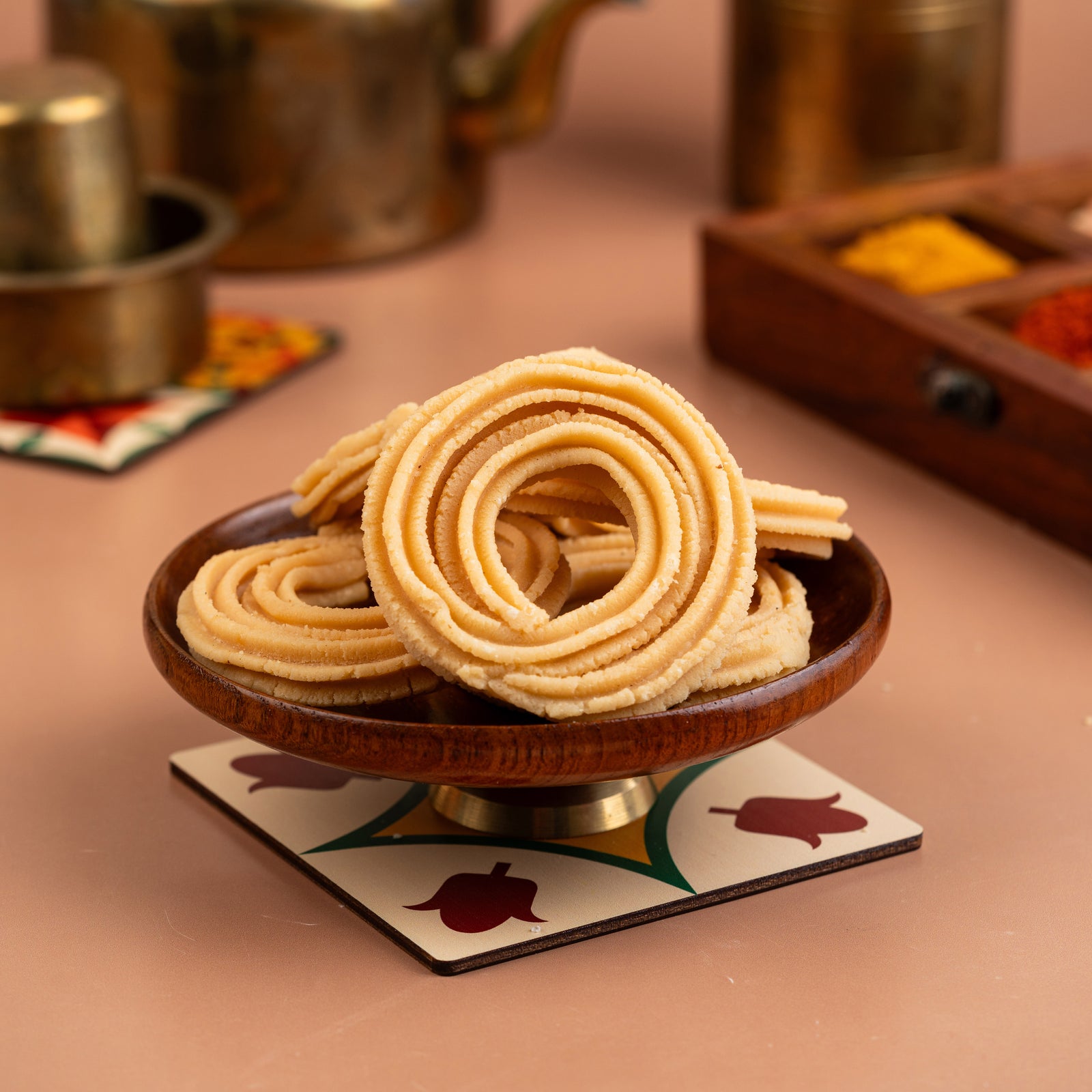 Karaikudi Pirandai Murukku (Veldt Grape Murukku)