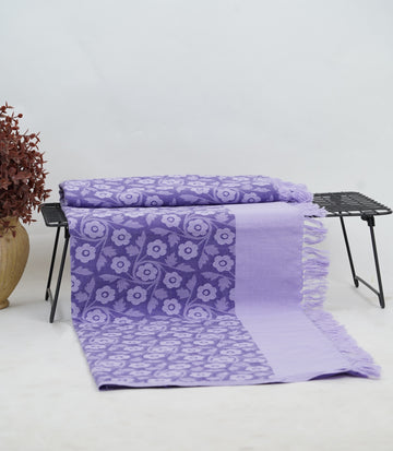 Lavender Floral Lovely Chennimalai Bedsheet