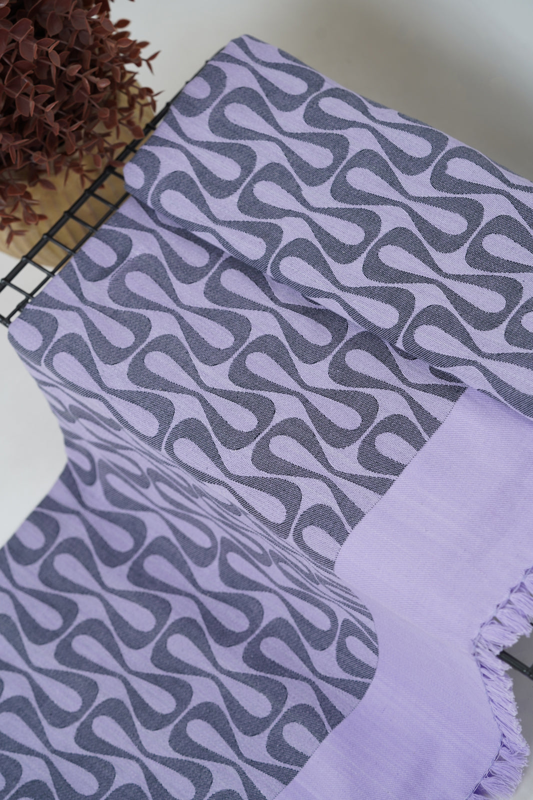 Lilac waves Lovely Chennimalai Bedsheet