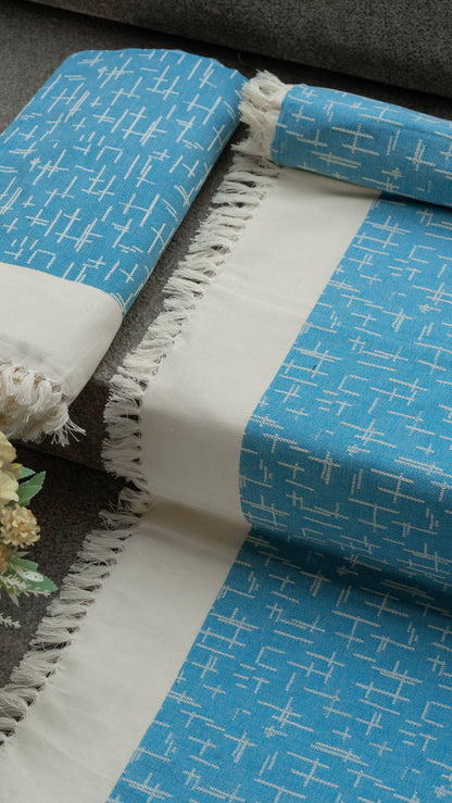 Blue Lovely Chennimalai Bedsheet