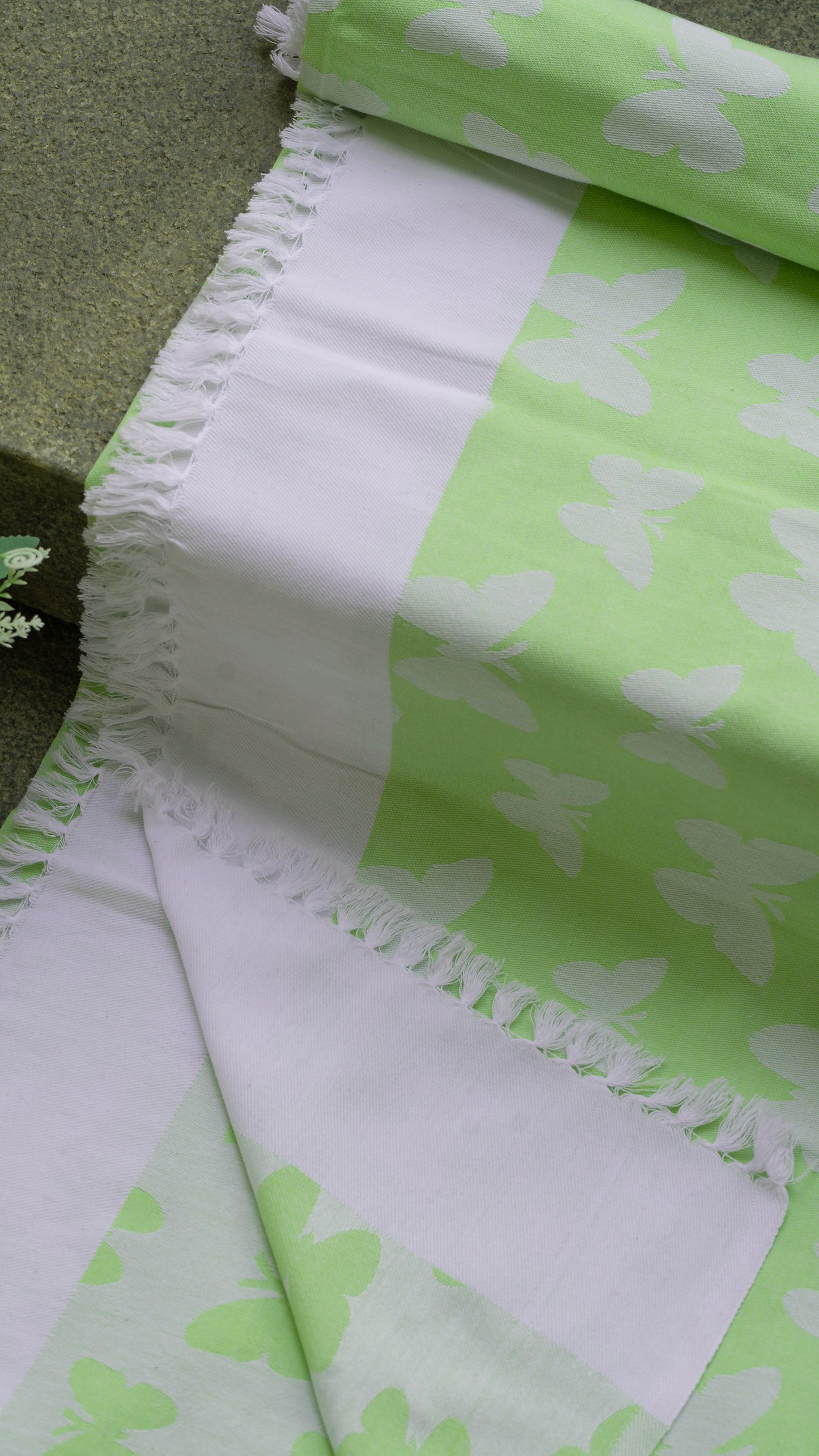 Animal Print Lovely Chennimalai Bed Sheet - Green