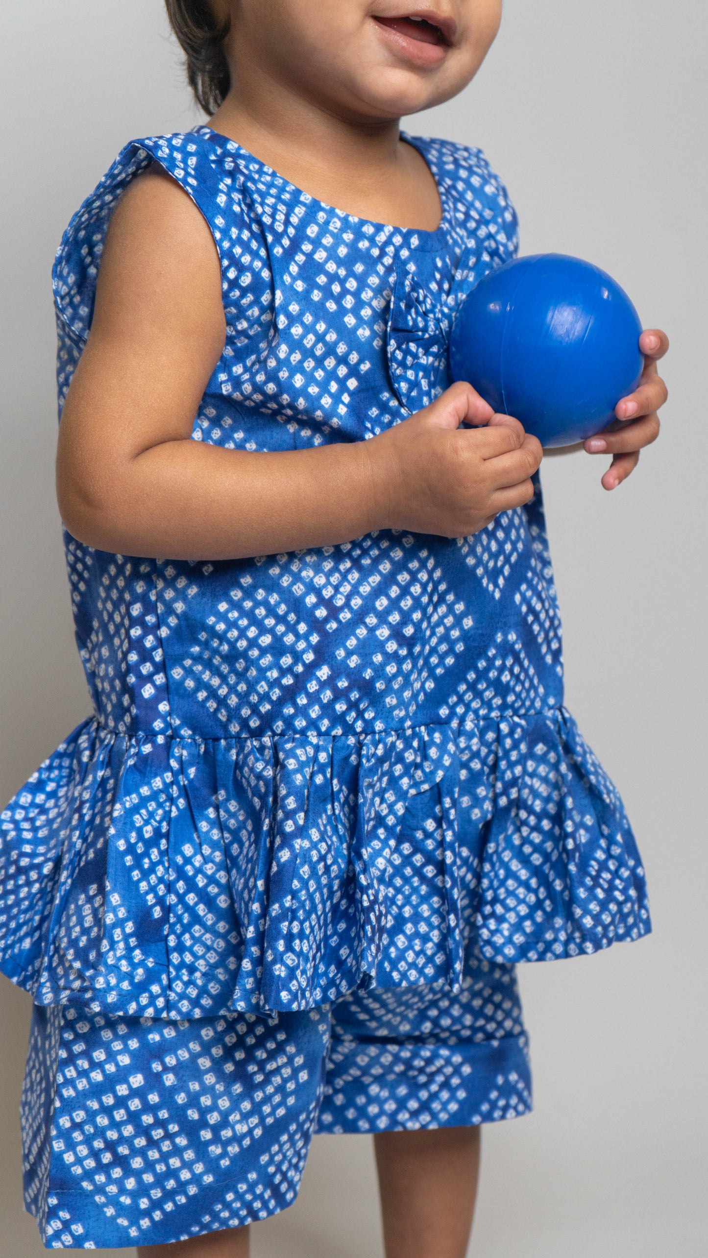 Blue Dot Bow Pattern Set