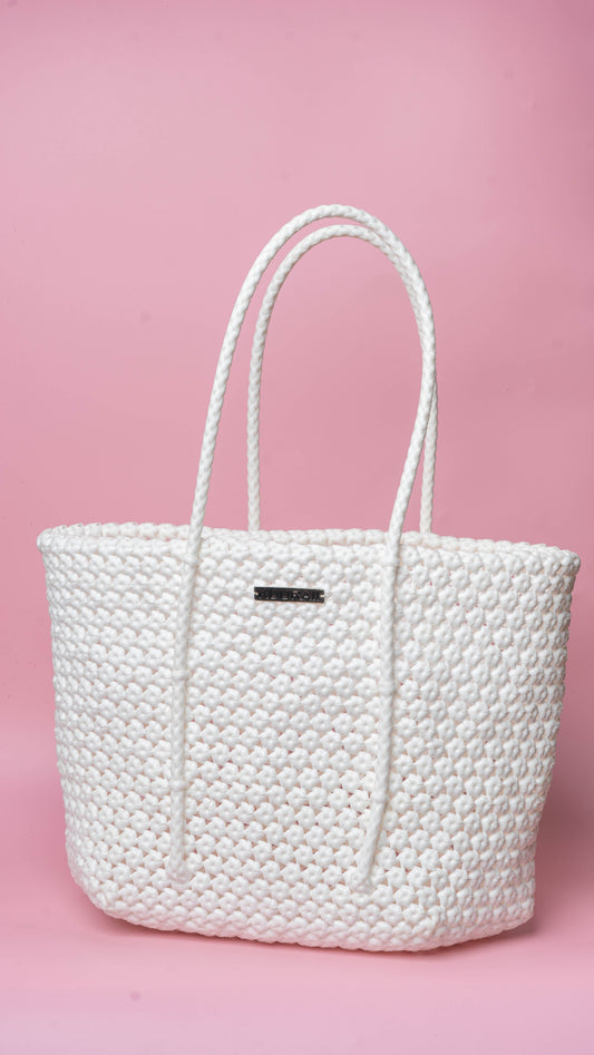 White Amla Knot Basket