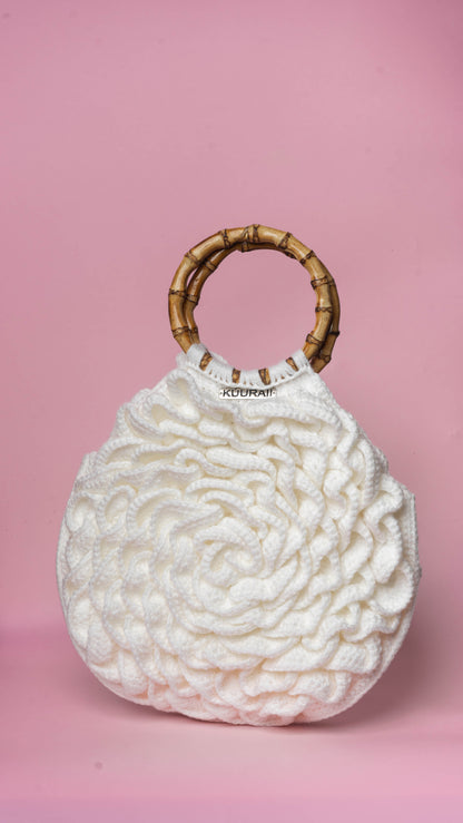 White Flower Bag