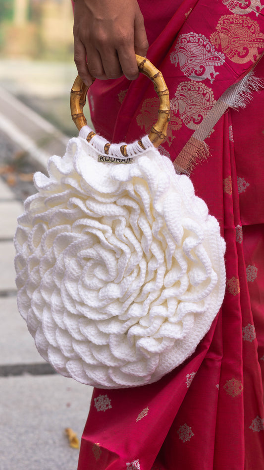 White Flower Bag