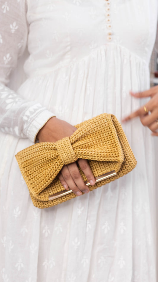 Gold Bow Clutch