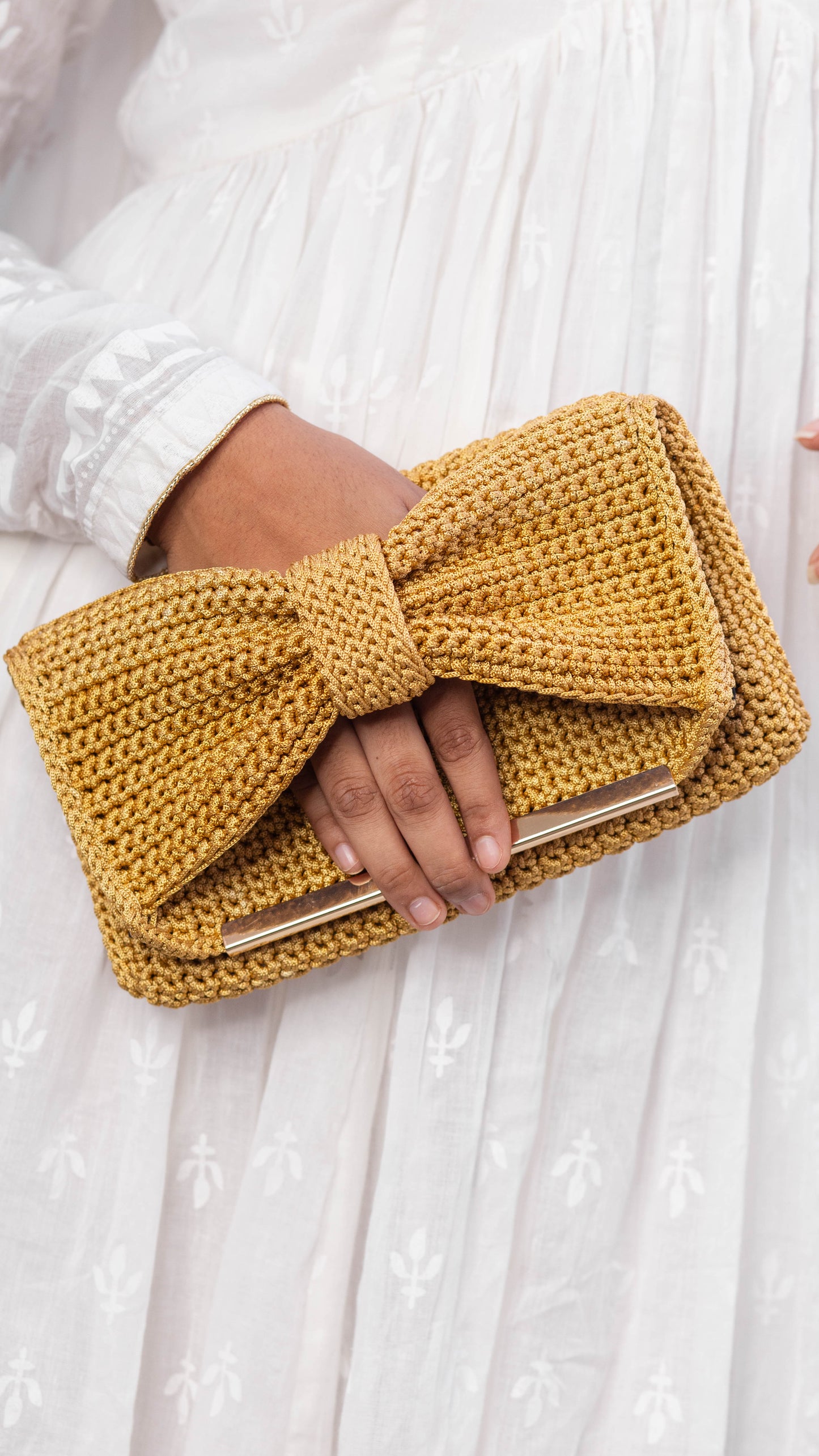 Gold Bow Clutch