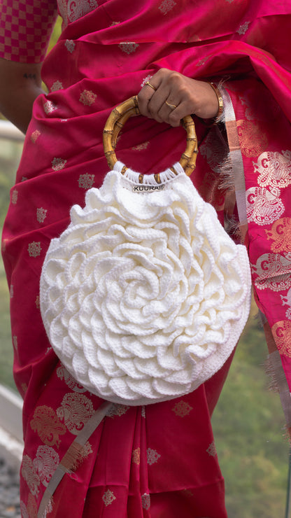 White Flower Bag