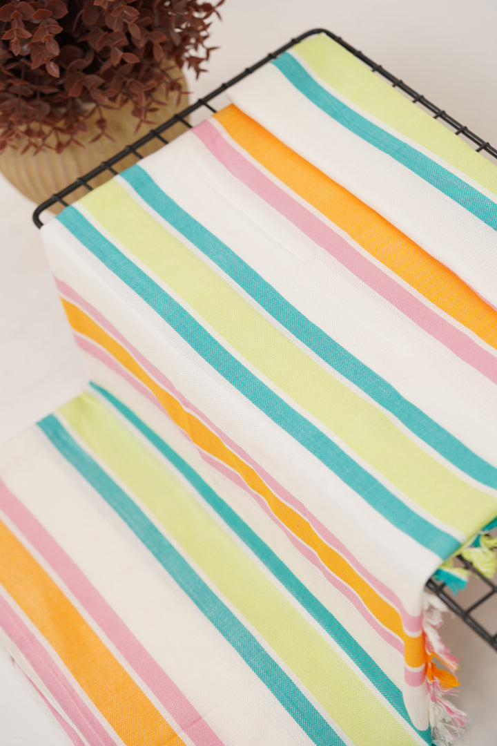 Chennimalai Handloom Ultra Soft Bamboo Towel Mint Candy