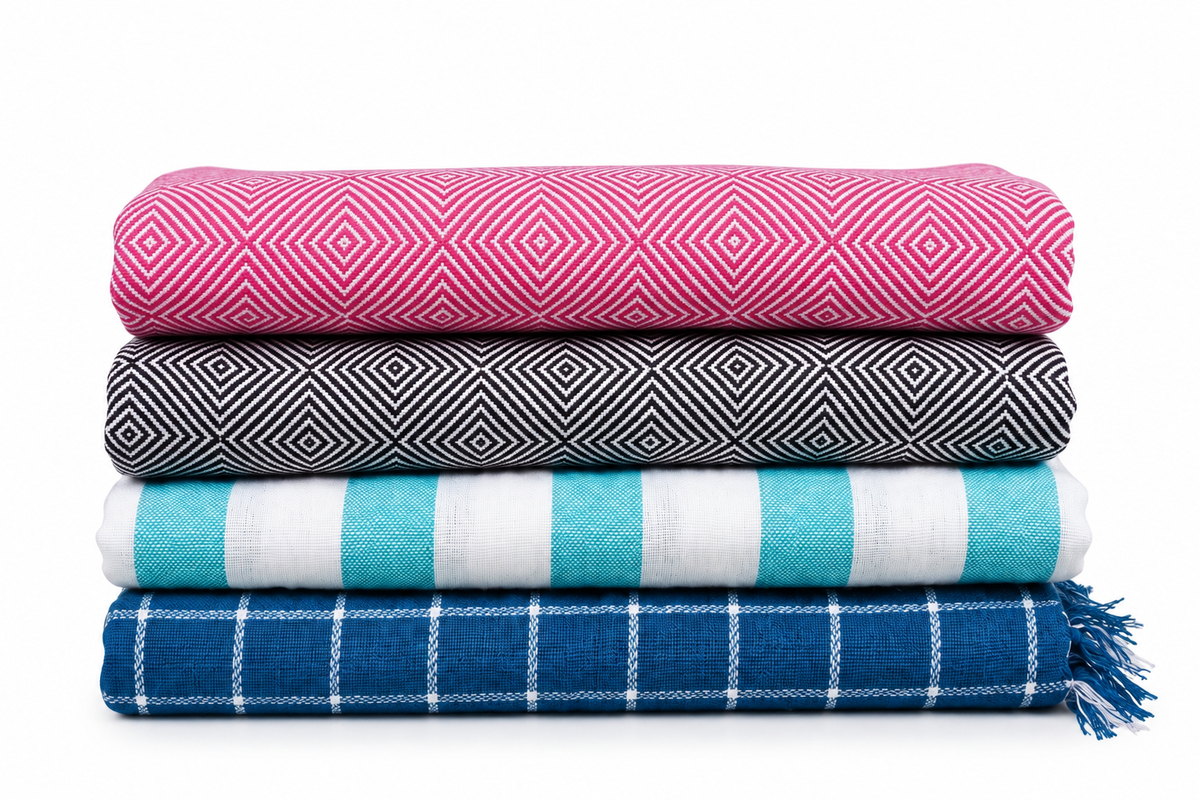 Chennimalai Handloom Premium Towel Combo – Set of 4