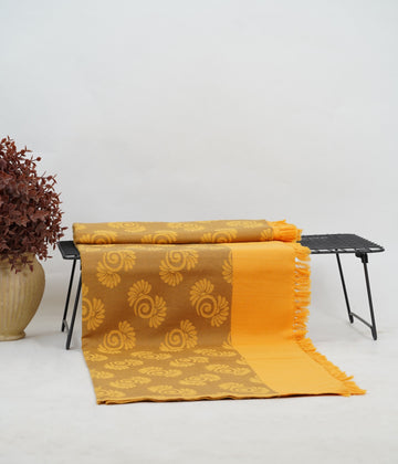 Mustard Bloom Lovely Chennimalai Bedsheet