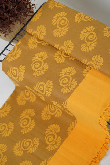 Mustard Bloom Lovely Chennimalai Bedsheet
