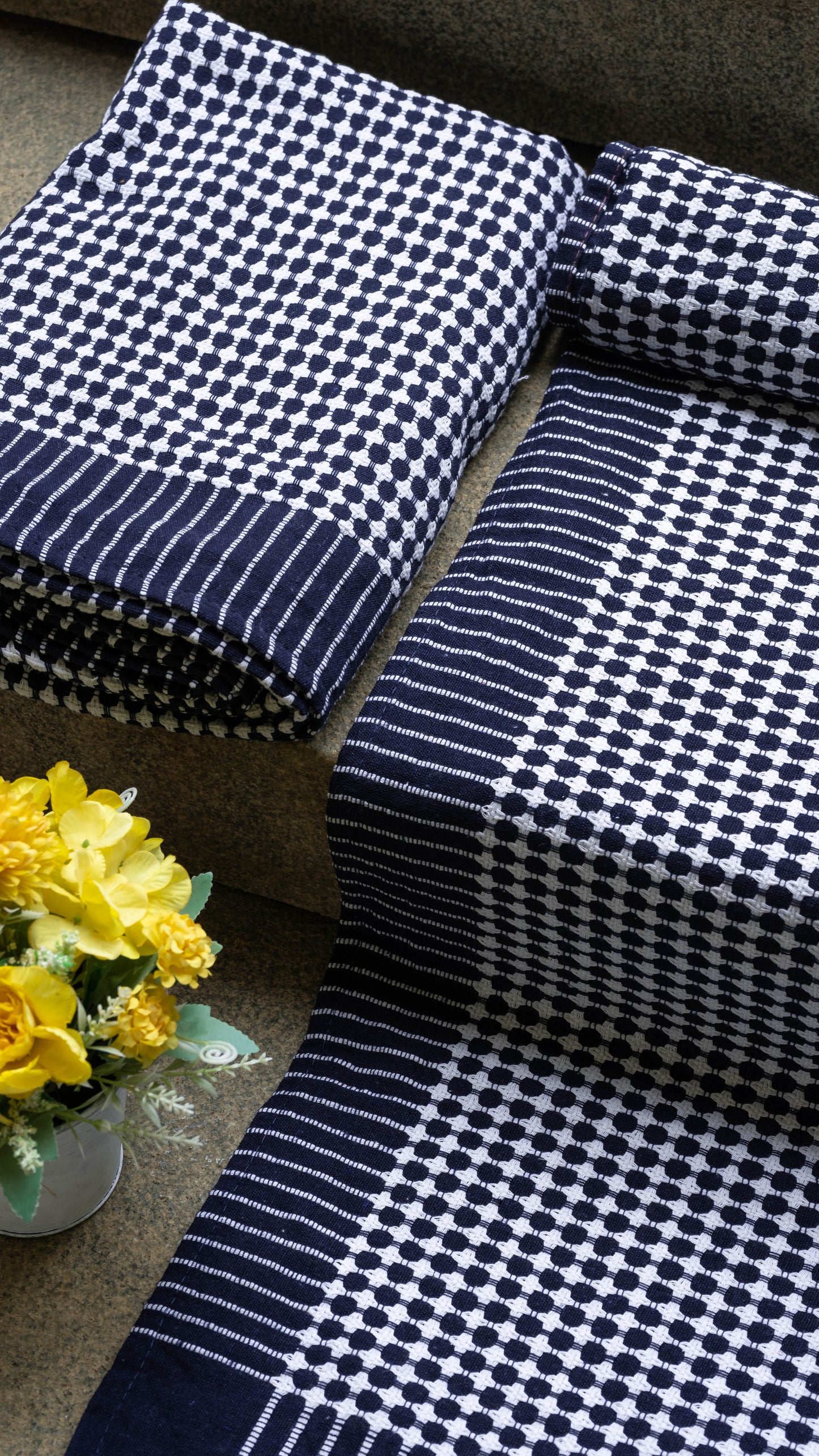 Nayapaisa Chennimalai Bed Sheet - Blue