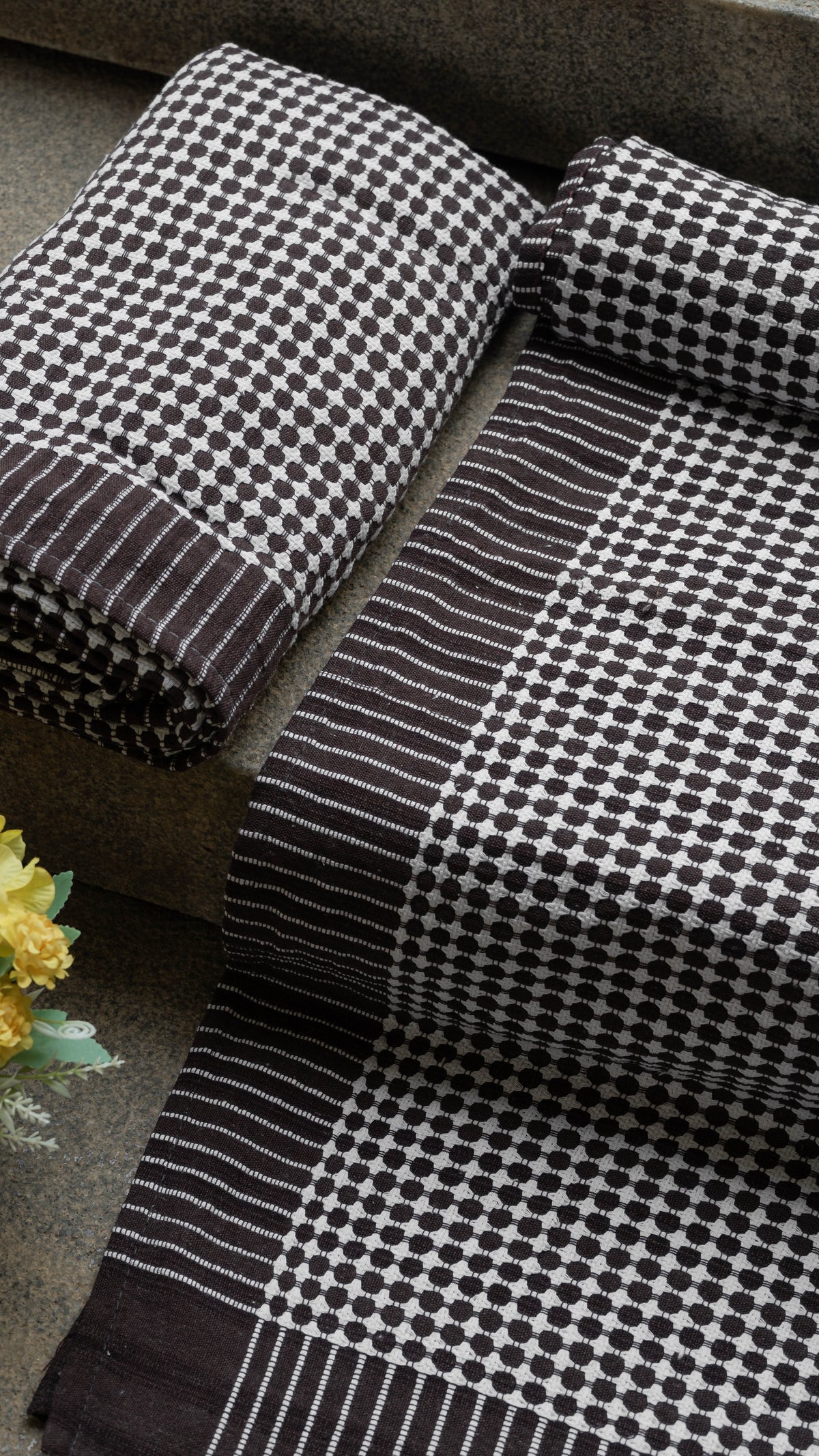 Nayapaisa Chennimalai Bedsheet - Brown