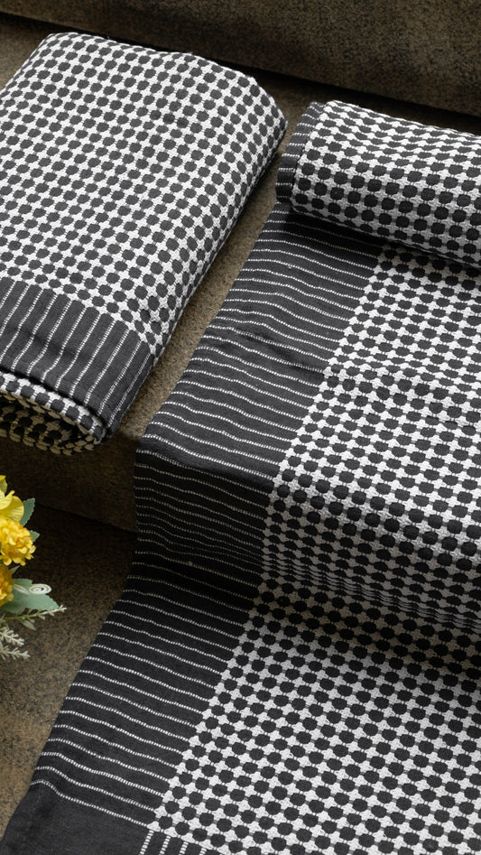 Nayapaisa Chennimalai Bed Sheet - Grey