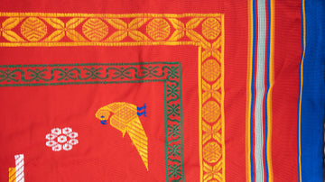 Handloom Pattu jamakkalam - Red
