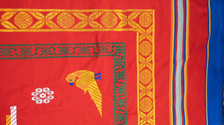 Handloom Pattu jamakkalam - Red