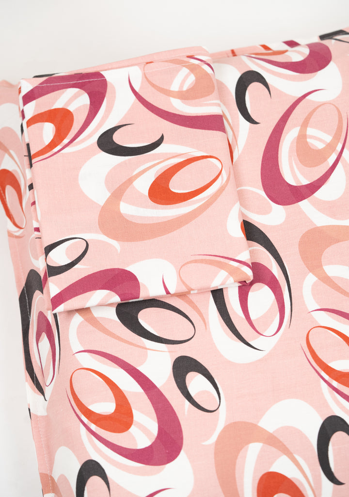 Premium Handloom Chennimalai King Size Bedspread Peach Print