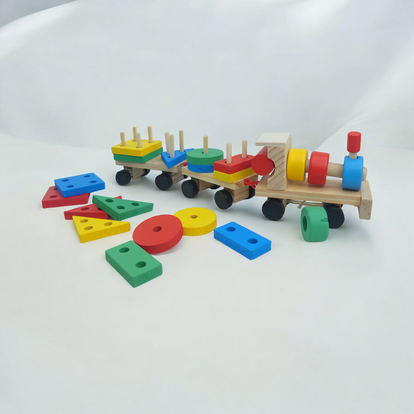 Wooden Shape Sorter Train