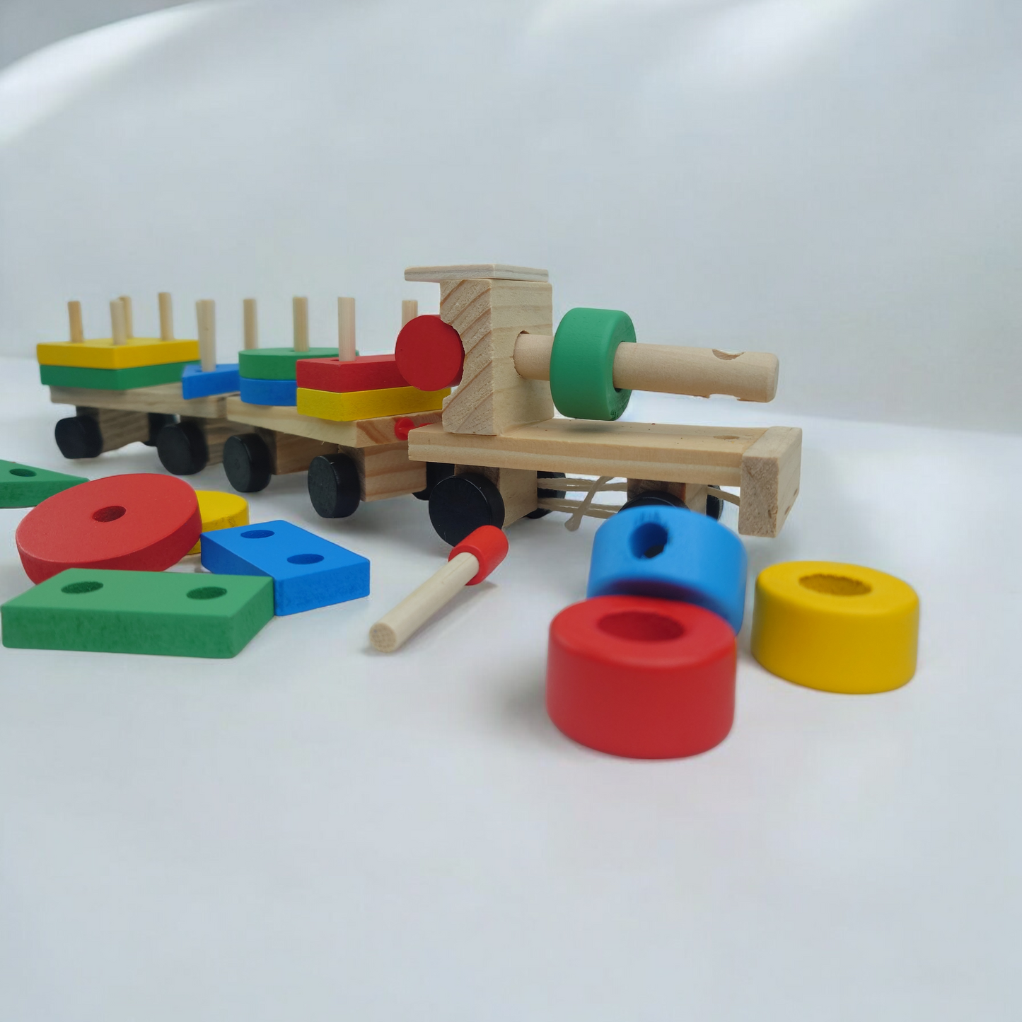 Wooden Shape Sorter Train