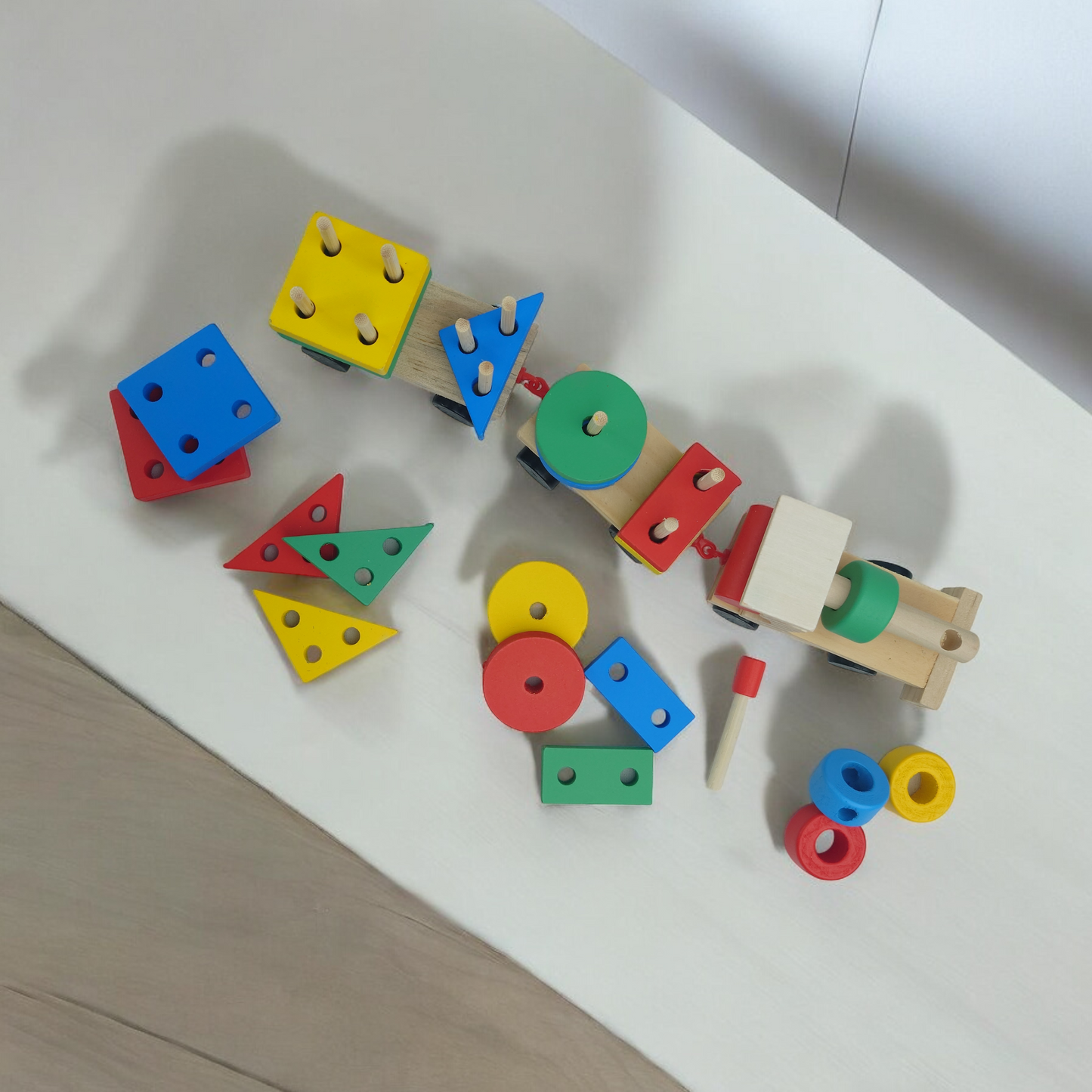 Wooden Shape Sorter Train