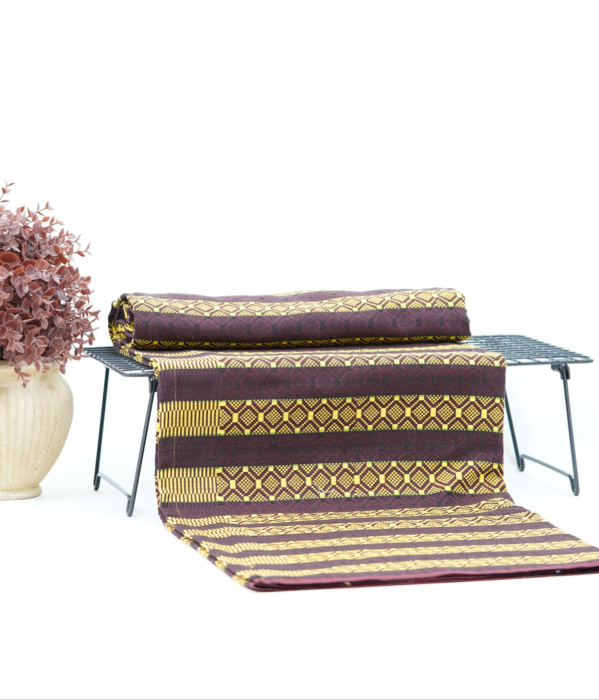 Premium Handloom Chennimalai bedsheet - Chocolate Brown