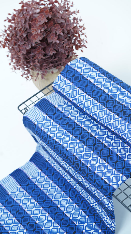 Premium Handloom Chennimalai bedsheet - Ocean Blue