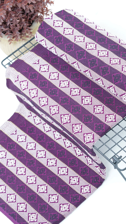 Premium Handloom Chennimalai bedsheet - Purple