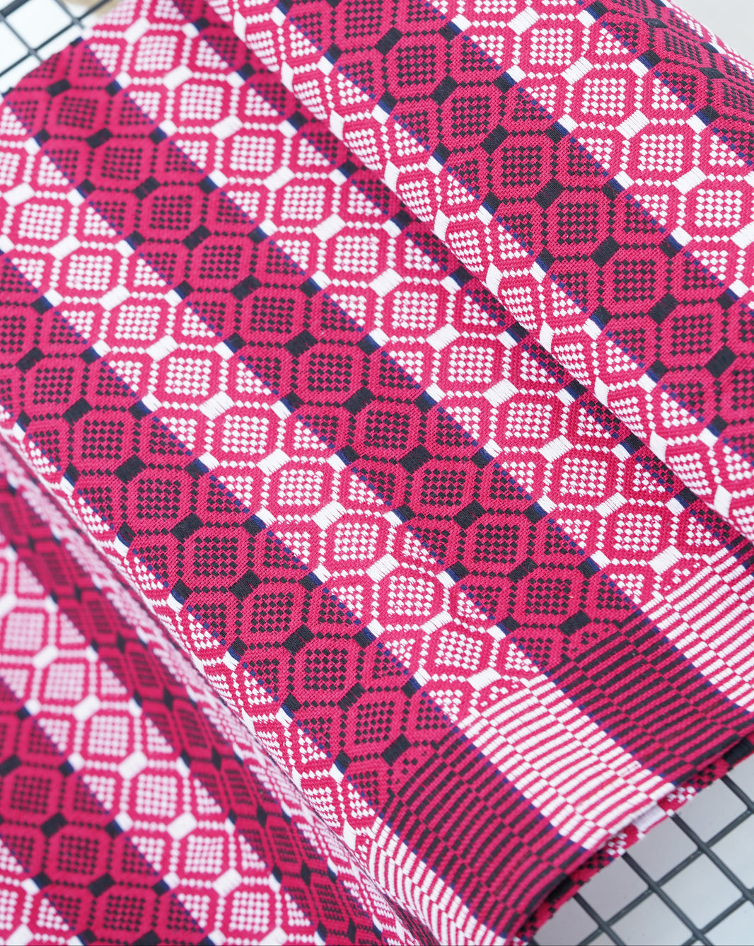 Premium Handloom Chennimalai bedsheet - Wine Red