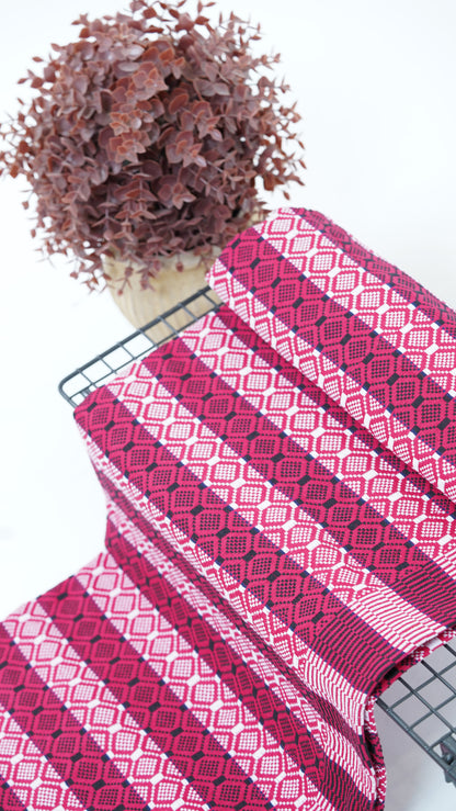 Premium Handloom Chennimalai bedsheet - Wine Red