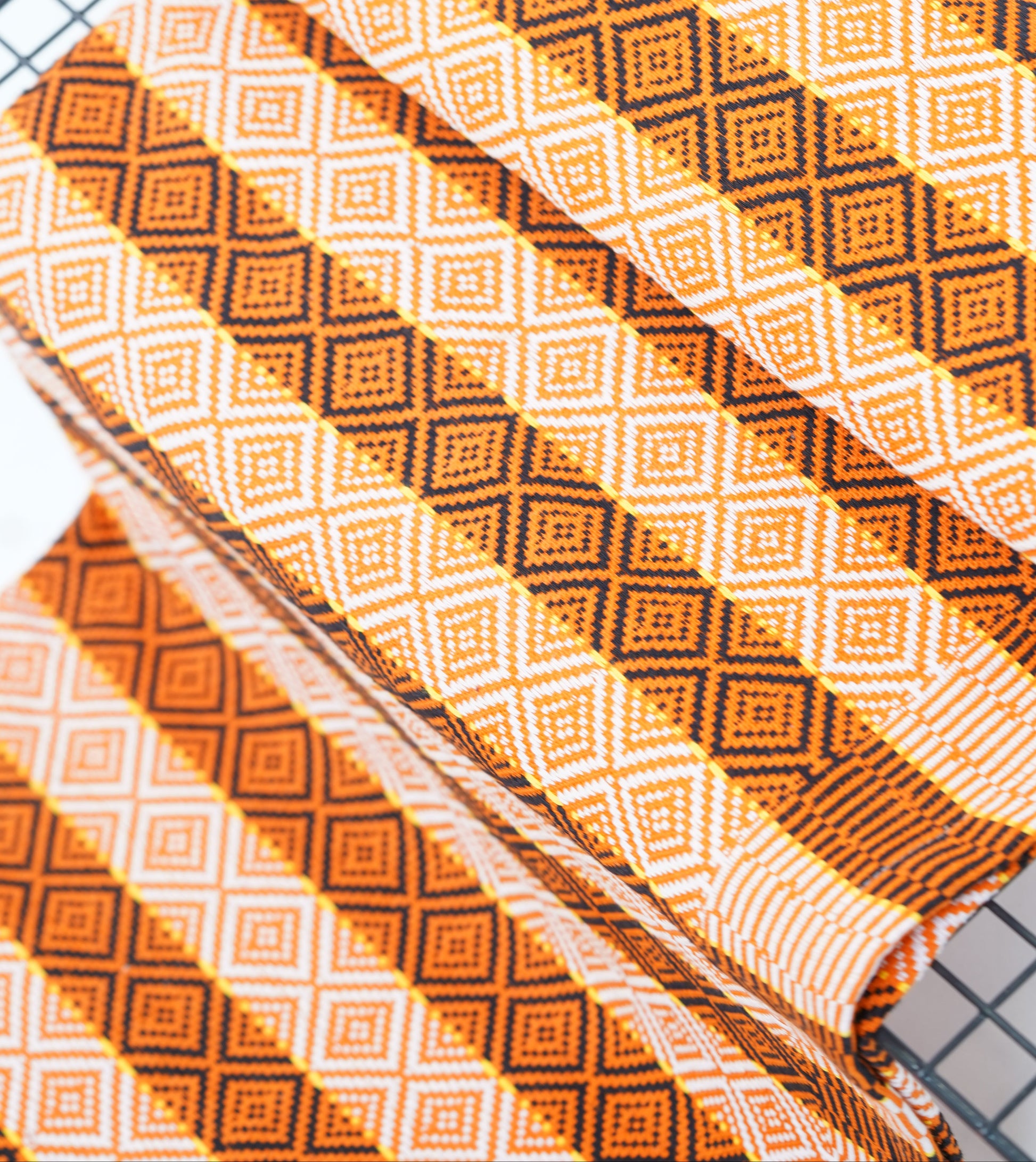Premium Handloom Chennimalai bedsheet – Orange