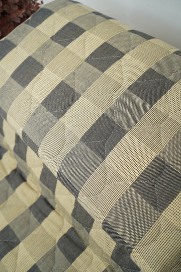 Premium Handloom Double Cot Chennimalai Quilt- Grey