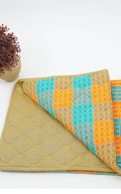 Premium Handloom Single Cot Chennimalai Quilt - Bright Box