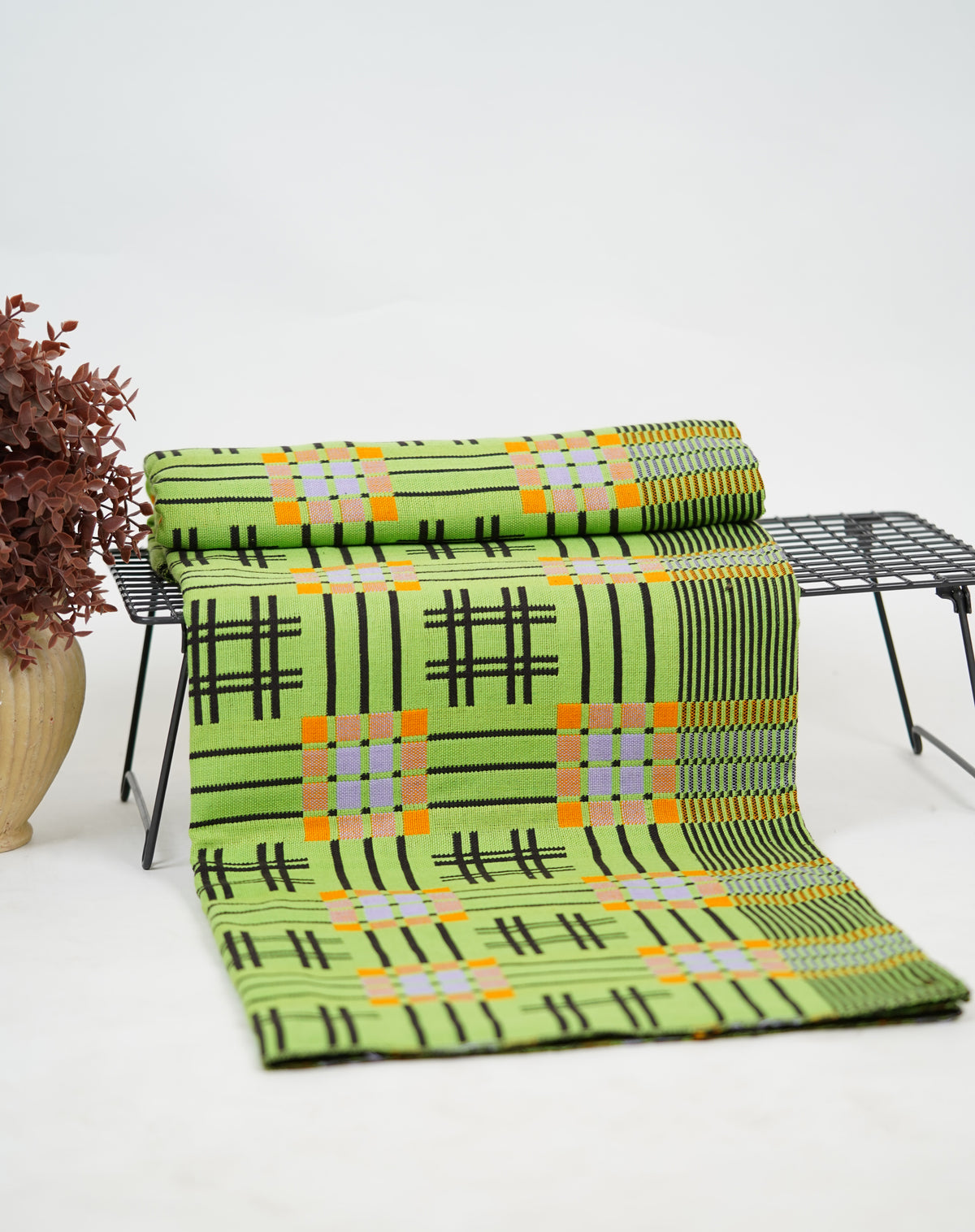 Premium Handloom Royal Green Chennimalai Bedsheet