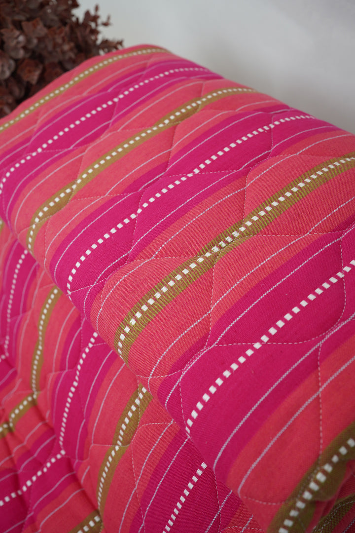 Premium Handloom Single Cot Chennimalai Quilt - Rose Brown