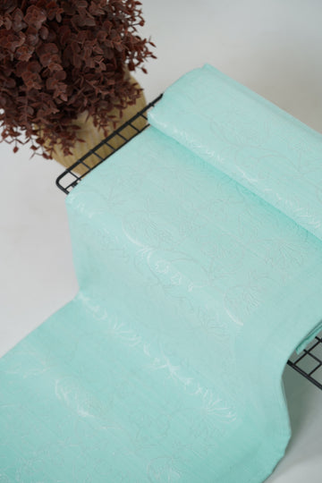 Premium Handloom Soft Green Flower Chennimalai Bedsheet
