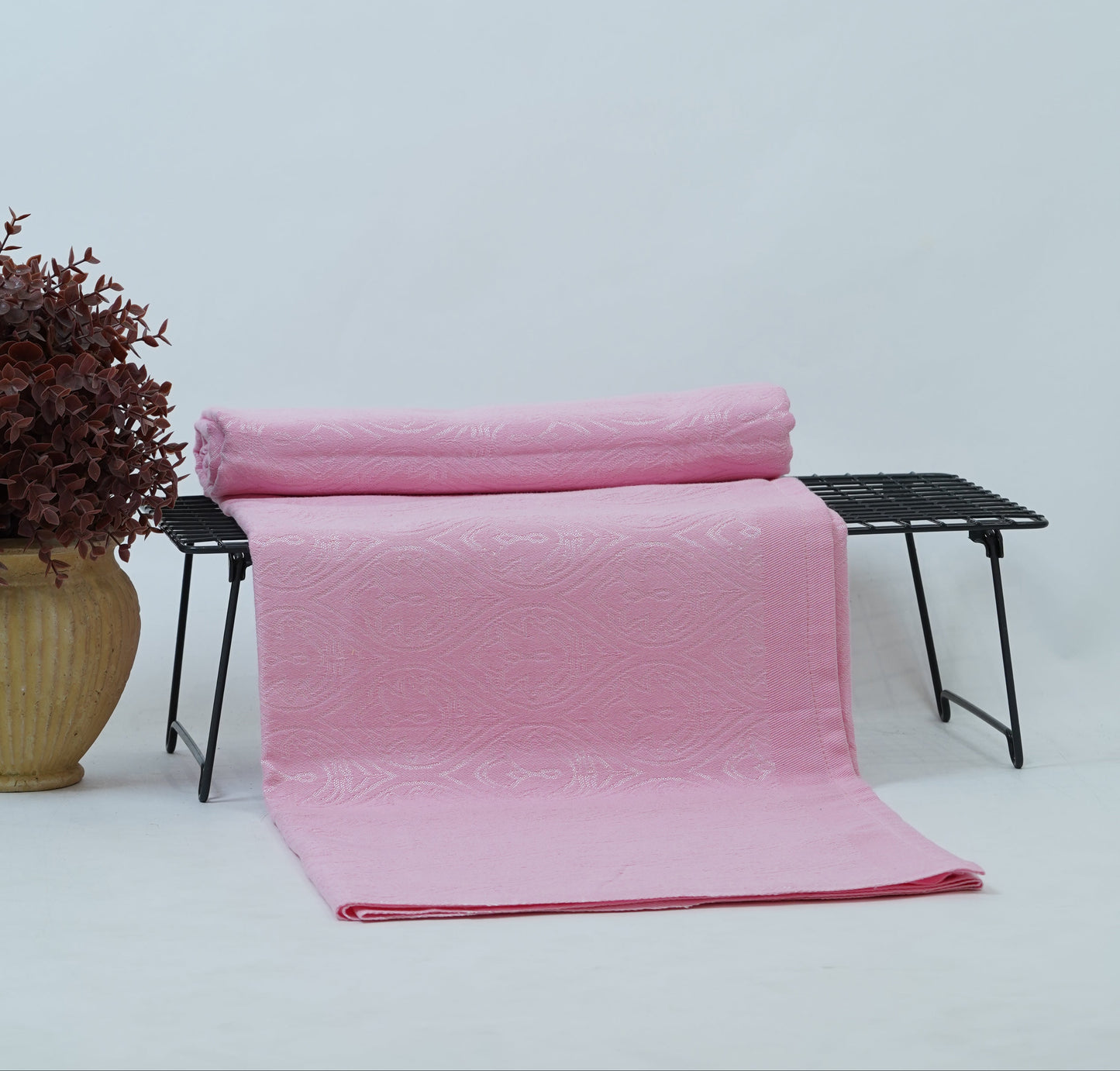Premium Handloom Soft Rose Flower Chennimalai Bedsheet