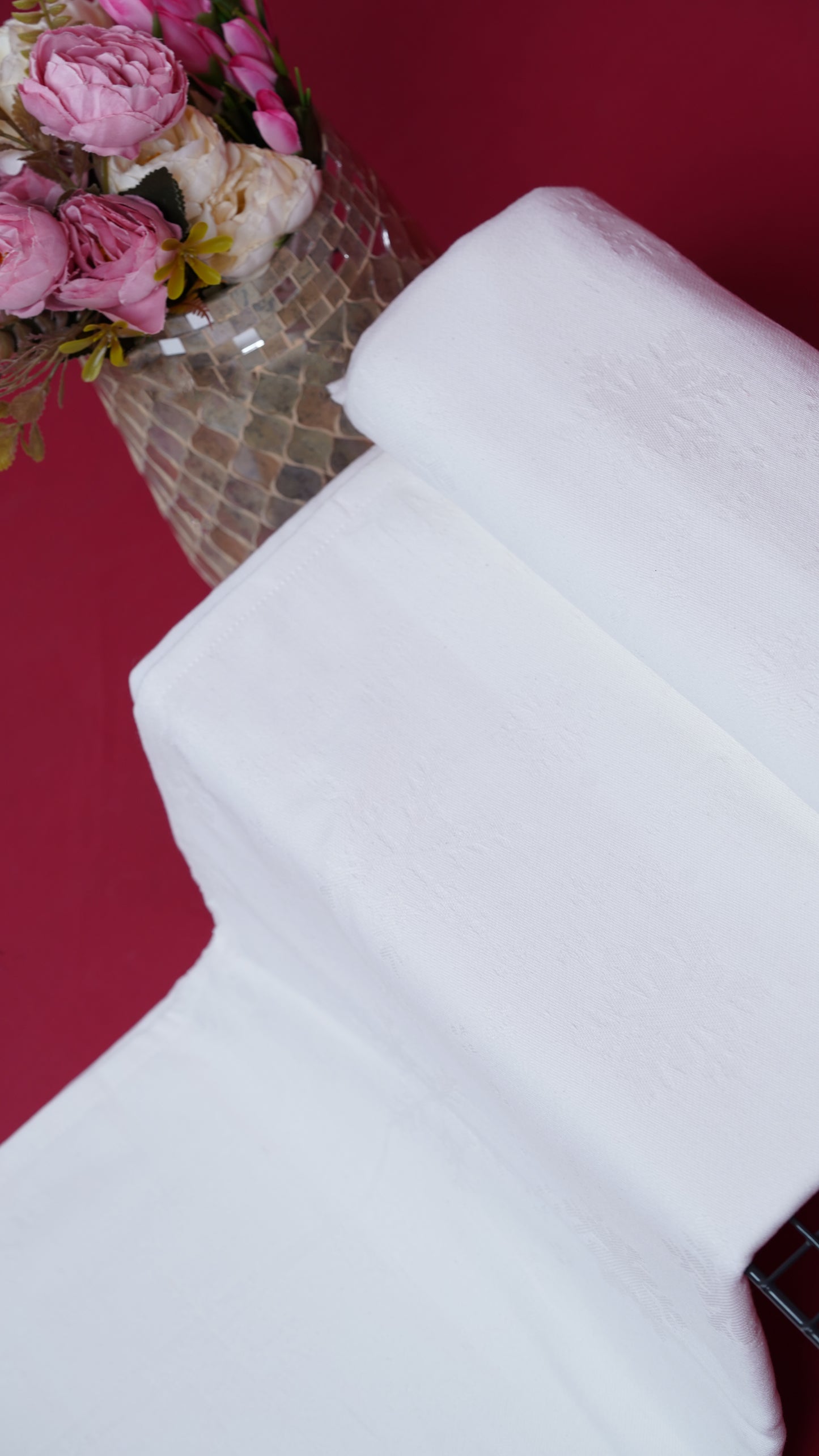 Premium Handloom Soft Snow-White Chennimalai Bedsheet