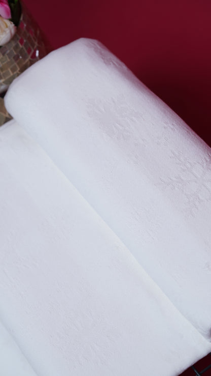 Premium Handloom Soft Snow-White Chennimalai Bedsheet