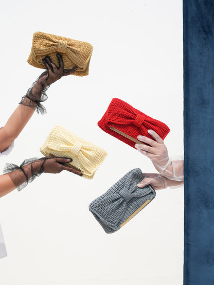 Red Bow Clutch