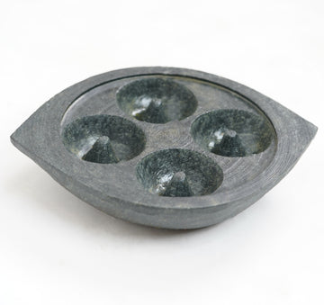 Soapstone Paniyaram Pan - 4 Pit