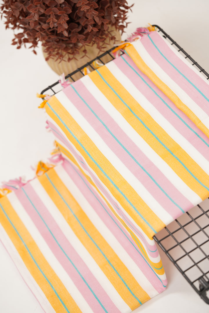 Chennimalai Handloom Ultra Soft Bamboo Towel Sunshine Pastel