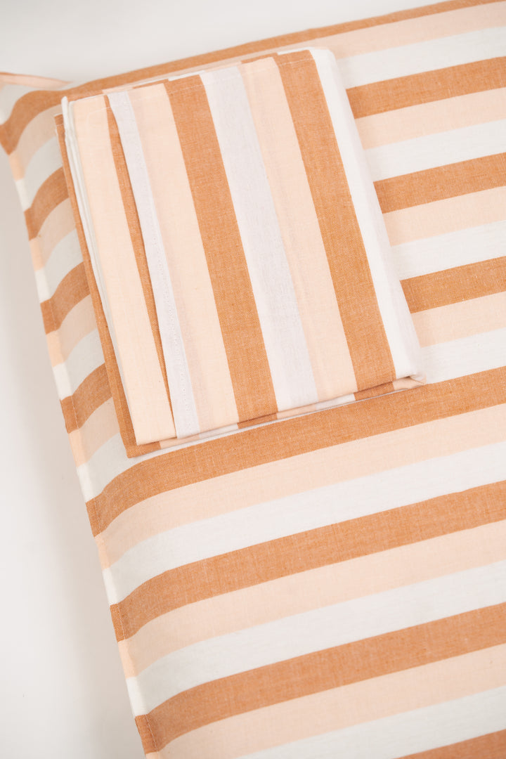 Super Soft Handloom Chennimalai King Size Bedspread Light Brown