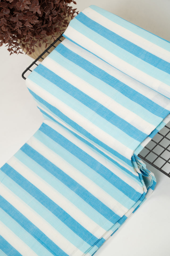 Super Soft Handloom Chennimalai King Size Bedspread Light blue