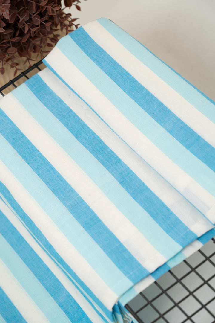 Super Soft Handloom Chennimalai King Size Bedspread Light blue